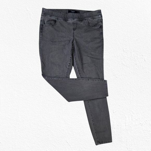 Torrid Dark Brown Elastic Waist Pull On High Rise Jegging Skinny Jeans Size 14 - Picture 1 of 7